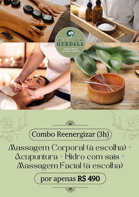 combo massagem reenergizar