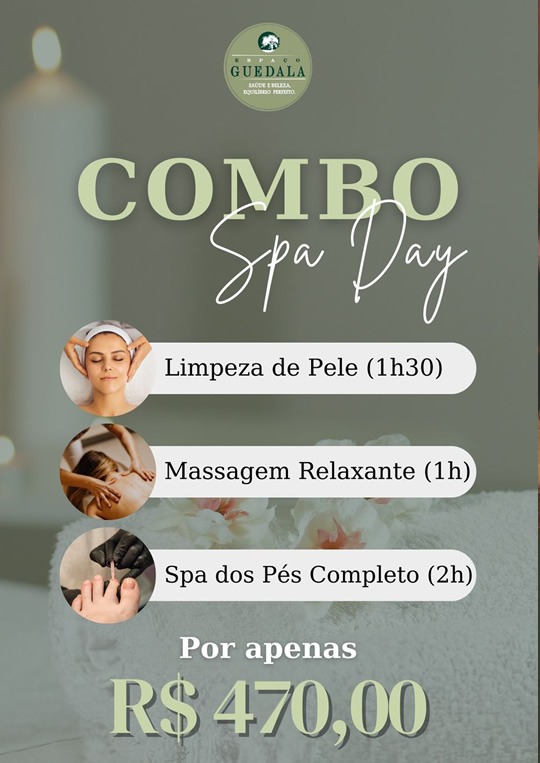 combo spa day espaco guedala